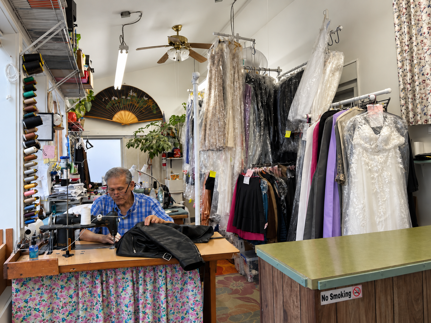 Interior of The Sewing Shop in Portland, Maine